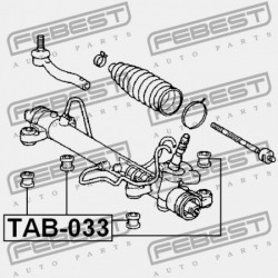 KORMÁNYRÚD PERSELYE. TOYOTA AVENSIS AZT25 2003.07-2008.11 JP 45510-20100