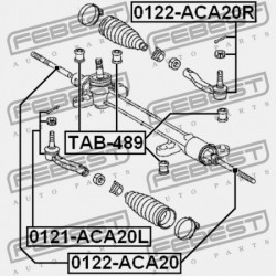 KORMÁNYRÚD PERSELYE. TOYOTA WISH ZGE2 2009.09- GR 45510-68020