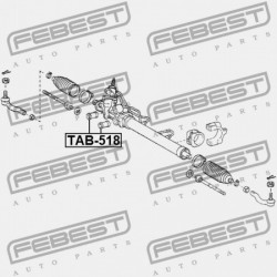 KORMÁNYRÚD PERSELYE. TOYOTA ARISTO JZS16 1997.08-2005.01 JP 45516-30050