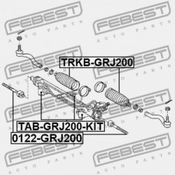 KORMÁNYRÚD PERSELY. (KÉSZLET) TOYOTA LAND CRUISER URJ202,UZJ200,VDJ200 2007.09- EU 44200-60170