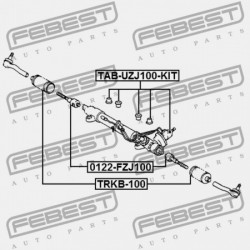 KORMÁNYRÚD PERSELY. (KÉSZLET) TOYOTA LAND CRUISER 100 HDJ100,UZJ100 1998.01-2007.08 EU 44250-60120