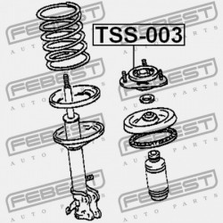 ELSŐ LENGÉSCSILLAPÍTÓ TARTÓ TOYOTA COROLLA SED/CP/WG AE10,CE100,EE10 1991.08-2001.11 GR 48609-12370