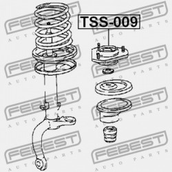 ELSŐ LENGÉSCSILLAPÍTÓTARTÓ TOYOTA CELICA ST20 1993.09-1999.08 JP 48609-20240