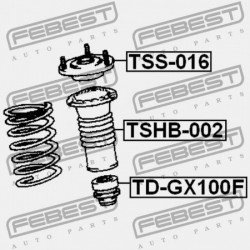 ELSŐ LENGÉSCSILLAPÍTÓ TARTÓ TOYOTA CRESTA GX90,JZX9,LX90,SX90 1992.10-1996.09 JP 48680-22020