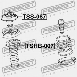 ELSŐ LENGÉSCSILLAPÍTÓ TARTÓ TOYOTA CELICA ZZT23 1999.08-2005.07 EU 48609-20471