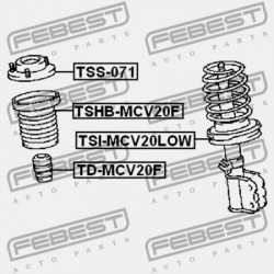 ELSŐ LENGÉSCSILLAPÍTÓ TARTÓ TOYOTA CAMRY (JPP/SED) SXV1,VCV10,MCV10 1992.08-2001.04 GR 48609-33090