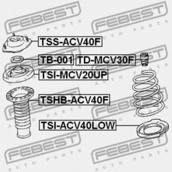 ELÜLSŐ LENGÉSCSILLAPÍTÓ TARTÓ TOYOTA CAMRY (JPP) ACV40,ASV40,GSV40 2006.01-2011.08 US 48609-33210