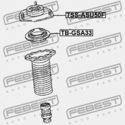ELÜLSŐ LENGÉSCSILLAPÍTÓ TARTÓ TOYOTA HIGHLANDER (NAP) ASU50,GSU5,GVU58 2013.12- US 48609-0E060