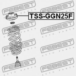ELSŐ LENGÉSCSILLAPÍTÓTARTÓ TOYOTA HILUX GGN15,25,35,KUN1,2,3,LAN15,25,35,TGN1,26,36 200 48609-0K040