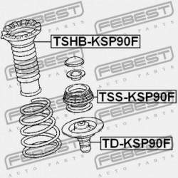 ELSŐ LENGÉSCSILLAPÍTÓ TARTÓ TOYOTA YARIS NCP9 2005.08-2011.07 GR 48609-0D040