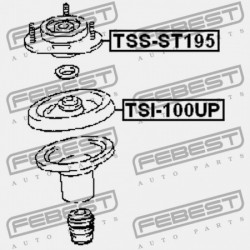 ELSŐ LENGÉSCSILLAPÍTÓ TARTÓ (HIDRAULIKUS TOYOTA CALDINA AT191,CT19,ET196,ST19 1992.11-2002.06 JP 48609-21020