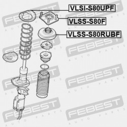 ELÜLSŐ LENGÉSCSILLAPÍTÓ TARTÓ VOLVO XC90 2003- 30683637