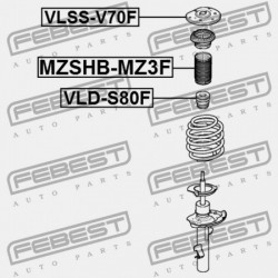 ELÜLSŐ LENGÉSCSILLAPÍTÓ TARTÓ VOLVO S80 2007- 31340605