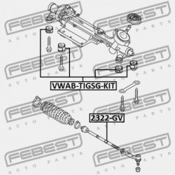 KORMÁNYRÚD PERSELY. (KÉSZLET) AUDI Q3 2012- MEX 5N0498169B