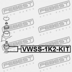 ELSŐ LENGÉSCSILLAPÍTÓTARTÓ KÉSZLET N AUDI A1 2011- MEX 1J0412331C