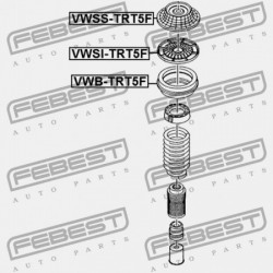 ELSŐ LENGÉSCSILLAPÍTÓ TARTÓ VOLKSWAGEN TRANSPORTER 7H 2003-2010 MEX 7E0412331A
