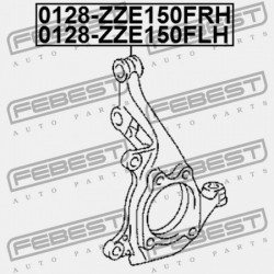 BAL OLDALI KORMÁNYCSUKLÓ TOYOTA AURIS/HYBRID (UKP) ADE15,NDE150,NRE150,NRE150,ZRE15,ZZE150,Z 43212-12410