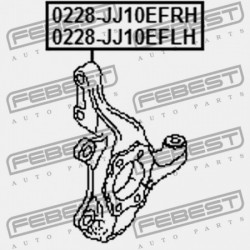 JOBB KORMÁNYCSUKLÓ NISSAN QASHQAI J10E 2006.12-2013.12 EL 40014-JG000