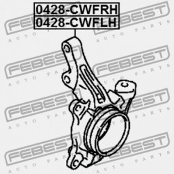 JOBB KORMÁNYCSUKLÓ MITSUBISHI LANCER CY,CZ 2007.03-2013.02 EUR 3870A008