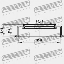 ELSŐ KERÉKAGY TÖMÍTÉS TOYOTA LAND CRUISER PRADO GRJ12,KDJ12,RZJ12,TRJ12,VZJ12 2002 90312-96001