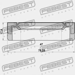 HÁTSÓ KERÉKAGY TÖMÍTÉS TOYOTA LAND CRUISER 90 KZJ9,LJ9,RZJ9,VZJ9 1996.04-2008.12 GR 90313-48004