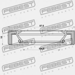 HAJTÓMŰTÖMÍTÉS TOYOTA RAV4 ACA3,ALA3,GSA33,ZSA3 2005.11-2012.12 GR 90311-89003