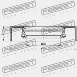 HAJTÓMŰTÖMÍTÉS TOYOTA RAV4 ACA3,ALA3,GSA33,ZSA3 2005.11-2012.12 GR 90311-30017