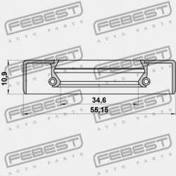 HAJTÓMŰTÖMÍTÉS NISSAN KING CAB D22 1998.02-2011.11 EL 43252-0W000