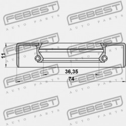 HAJTÓMŰTÖMÍTÉS TOYOTA CRESTA GX90,JZX9,LX90,SX90 1992.10-1996.09 JP 90311-38010