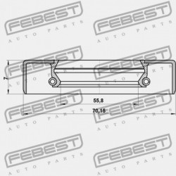 HAJTÓMŰTÖMÍTÉS TOYOTA LAND CRUISER 100 HDJ100,UZJ100 1998.01-2007.08 EU 90310-58002