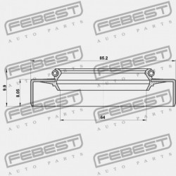 ELSŐ KERÉKAGY TÖMÍTÉS TOYOTA HIACE FURGON,COMMUTER LH1,RZH10,11,125,135,15 1989.08-20 90311-66003