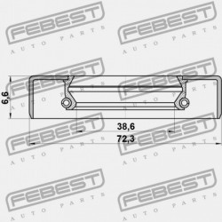 HAJTÓMŰTÖMÍTÉS NISSAN NAVARA SPN MÁRKA D40M 2005.05- AR 43232-EB70A