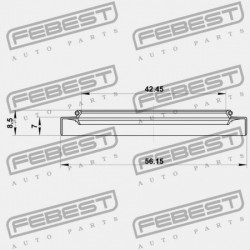 FÉLTENGELY TÖMÍTÉS MAZDA 3 BK 2003-2006 EU GA67-25-742