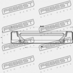 SEBESSÉGVÁLTÓ TÖMÍTÉS NISSAN QASHQAI J10E 2006.12-2013.12 EL 31375-1XF00