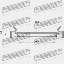 MEGHAJTÓ TÖMÍTÉS TOYOTA LAND CRUISER PRADO GRJ12,KDJ12,RZJ12,TRJ12,VZJ12 2002 90311-47012