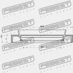 HAJTÓMŰTÖMÍTÉS TOYOTA COROLLA SED/CP/WG AE10,CE100,EE10 1991.08-2001.11 GR 90311-34023
