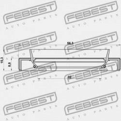 HAJTÓMŰTÖMÍTÉS TOYOTA COROLLA SED/CP/WG AE10,CE100,EE10 1991.08-2001.11 GR 90311-34022