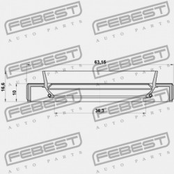 HAJTÓMŰTÖMÍTÉS TOYOTA MARK 2 GX10,JZX10,LX100 1996.09-2000.10 JP 90311-38071