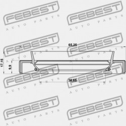 HAJTÓMŰTÖMÍTÉS TOYOTA KLUGER L/V ACU2,MCU2 2000.11-2007.05 JP 90311-38068
