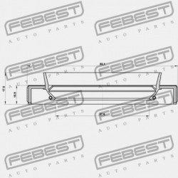 HAJTÓMŰTÖMÍTÉS MITSUBISHI LANCER CY,CZ 2007.03-2013.02 EUR 2522A148