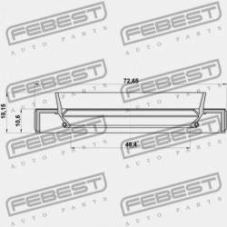 HAJTÓMŰTÖMÍTÉS NISSAN NISSAN TEHERAUTÓ D22 1997.02-2012.03 GL 33142-01J10