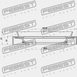 HAJTÓMŰTÖMÍTÉS NISSAN NISSAN TEHERAUTÓ D22 1997.02-2012.03 GL 38189-N3112