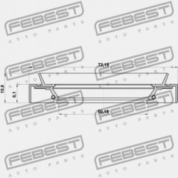 ELSŐ KERÉKAGY TÖMÍTÉS MITSUBISHI LANCER/MIRAGE CJ-CP 1995.08-2000.08 JPN MB303875
