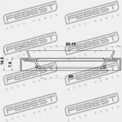 HÁTSÓ KERÉKAGY TÖMÍTÉS TOYOTA LAND CRUISER FJ,FZJ,HDJ,HJ,HZJ,KZJ,LJ,PZJ,RJ7 1990.01 90311-62002