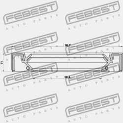 HAJTÓMŰTÖMÍTÉS TOYOTA CAMRY GRACIA MCV2,SXV2 1996.12-2001.09 JP 90311-38090