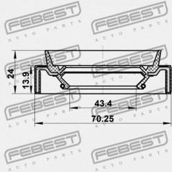 SEBESSÉGVÁLTÓ TÖMÍTÉS NISSAN PATHFINDER R51M 2005.01-2014.11 EL 33216-7S110