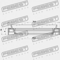 HAJTÓMŰTÖMÍTÉS MITSUBISHI LANCER CY,CZ 2007.03-2013.02 EUR 3200A104