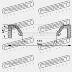 SEBESSÉGVÁLTÓ TÖMÍTÉS BMW X5 E53 1999-2006 ECE 24317519352