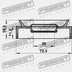 SUZUKI GRAND VITARA/ESCUDO HAJTÓMŰTÖMÍTÉS JB416/JB420/JB627 2006-2014 09283-40027