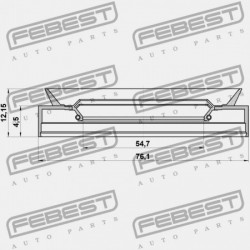 ELSŐ KERÉKAGY TÖMÍTÉS NISSAN WINGROAD/AD Y11 1999.05-2008.10 JP 40232-2F001
